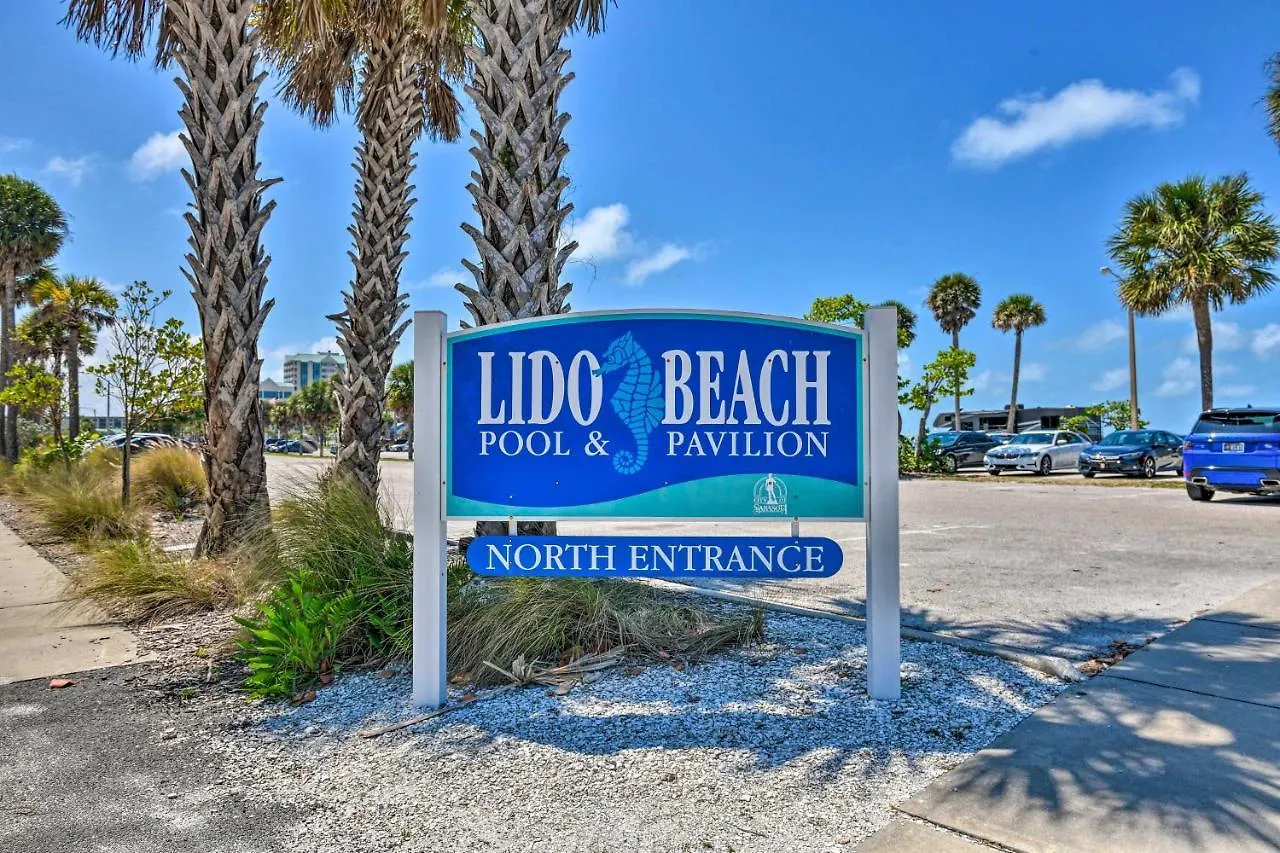 Bright Coastal Walk To Lido Key Beach! Appartamento *