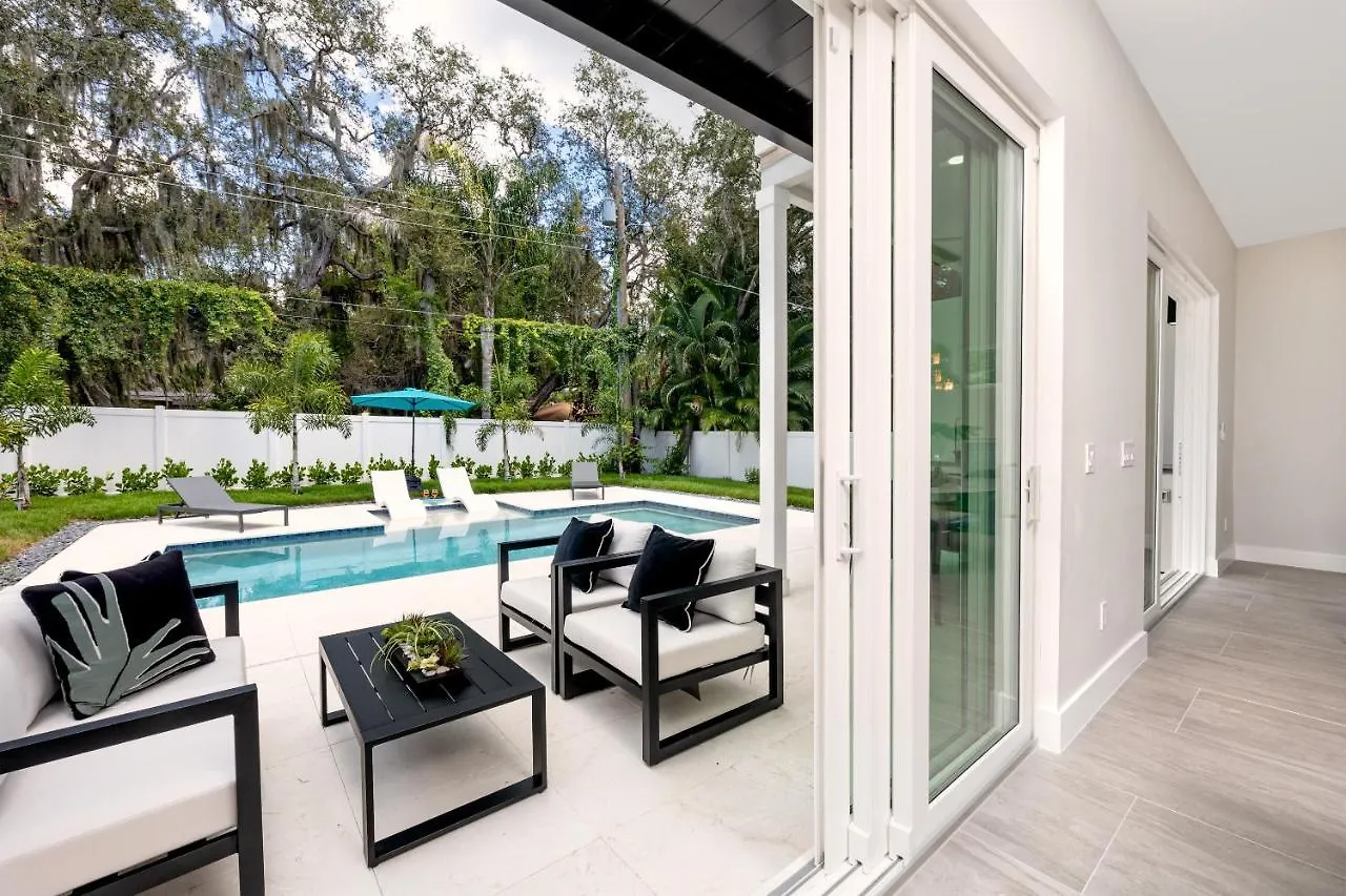 #4 Tropical Paradise With Saltwater Heated Pool 10 Min To Siesta Key *