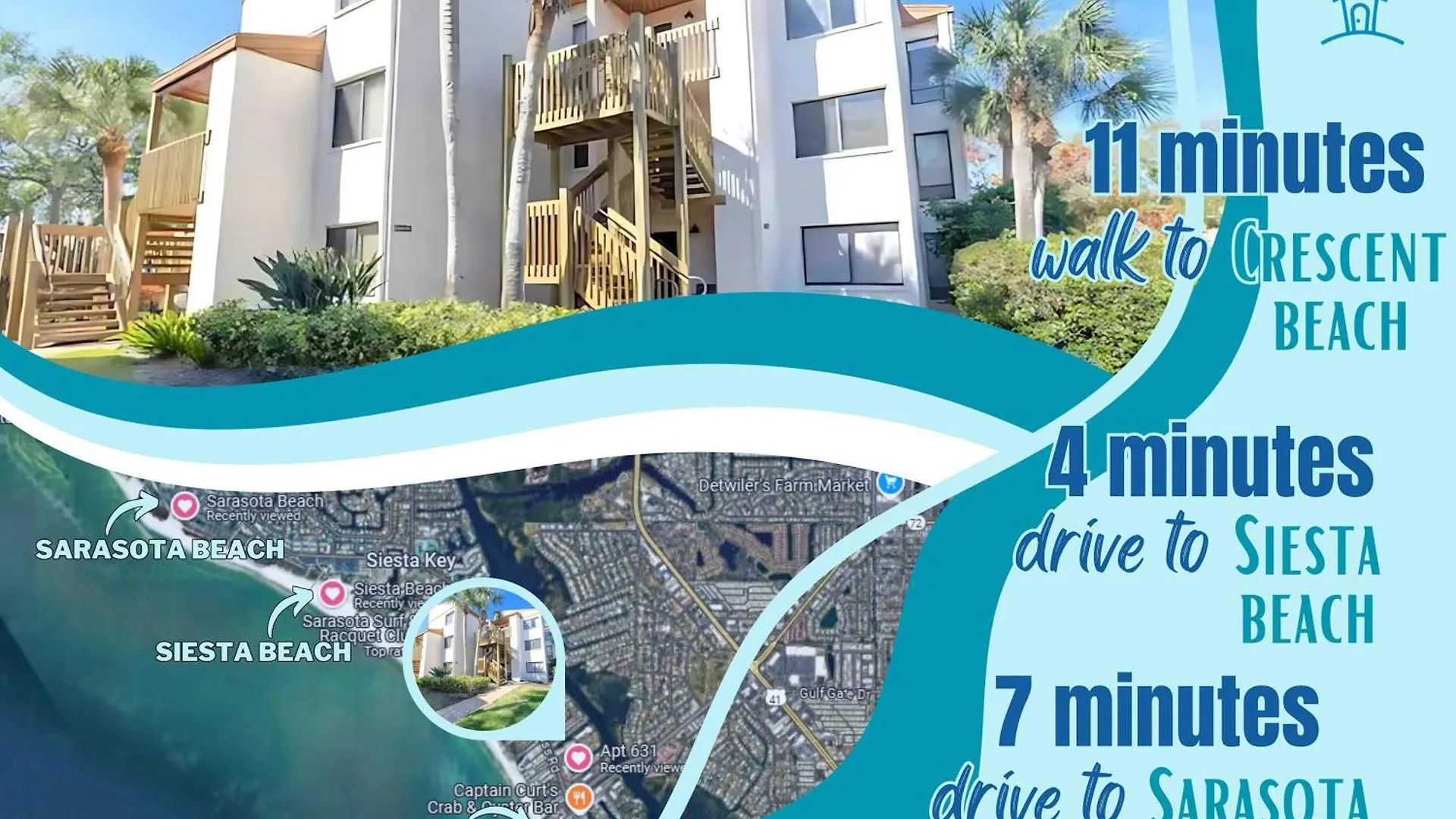 Holiday home Charming 2br Lagoon-view Steps To Siesta Key