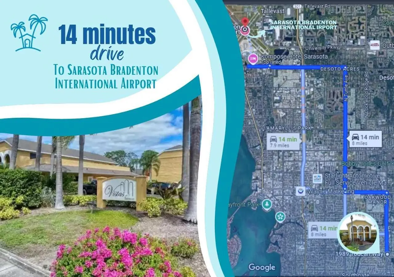 Lovely 3 Bedroom First Floor On Golf Course * Sarasota