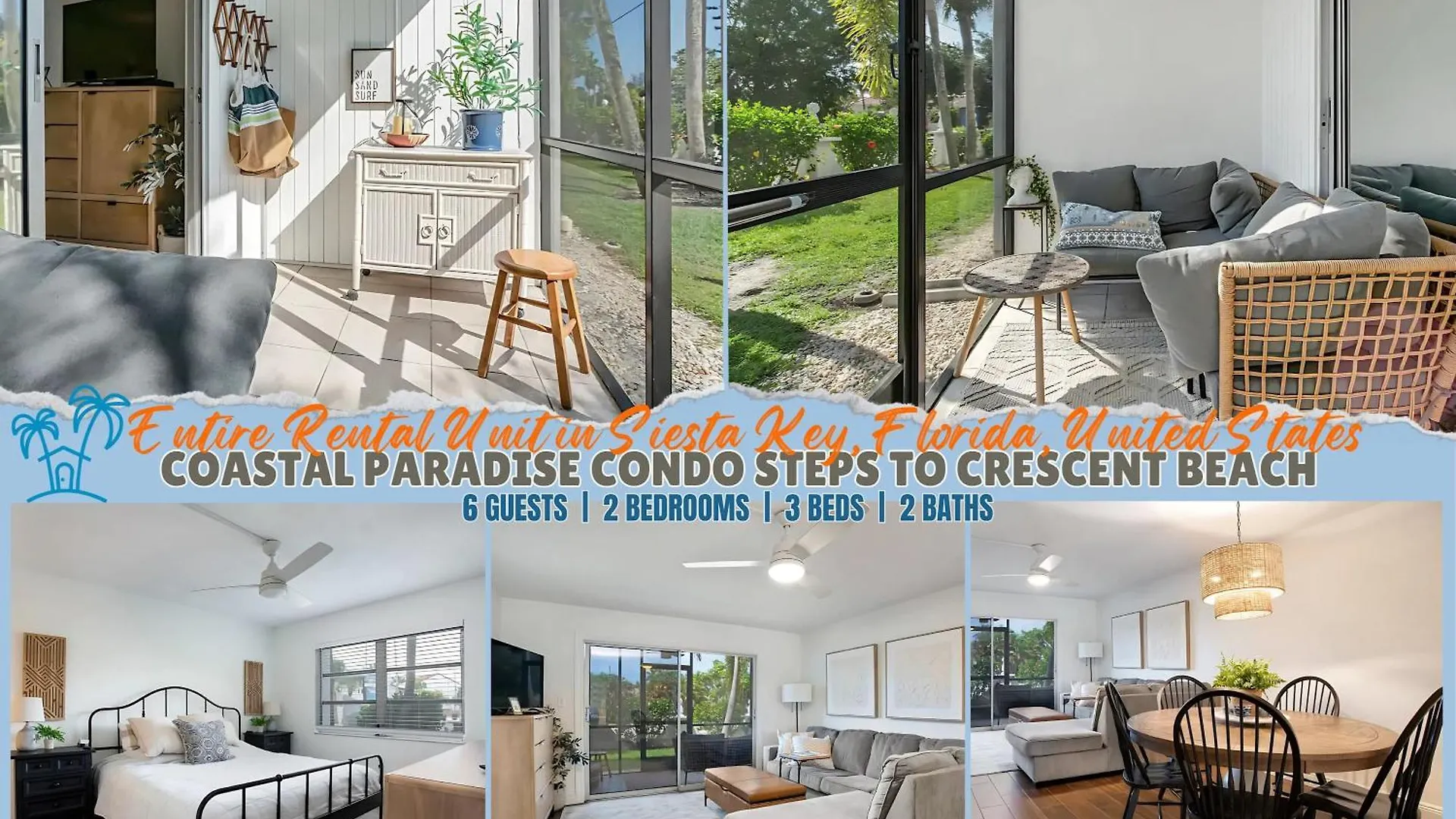 Coastal Paradise Steps To Crescent Sarasota