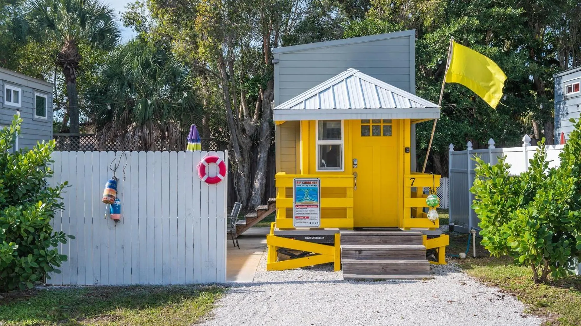 Tiny House - Yellow Lifeguard Stand * Sarasota