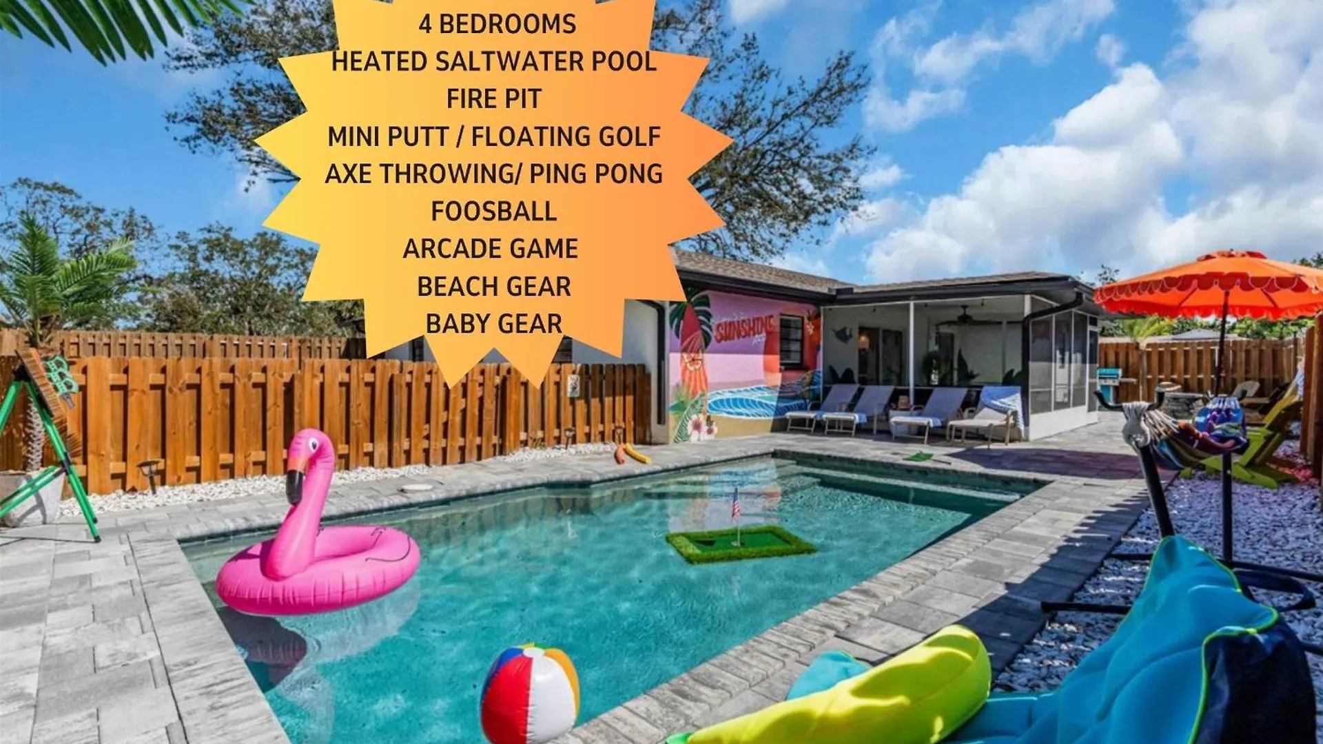 Fun 4Bd Saltwater Pool Oasis Games Near Beaches Sarasota