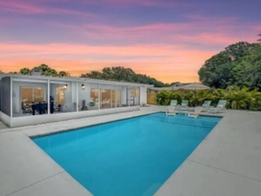 Ferienhaus The Pink Flamingo Mid Century Heated Pool Paradise Sarasota